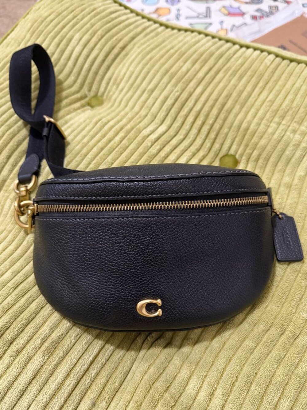 Coach Bethany Belt Bag Black Leather - Picture 12 of 13
